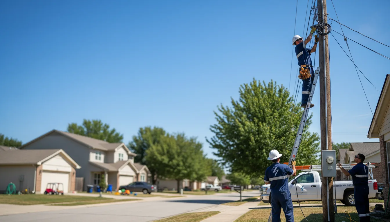Residential electrician providing installation services in Englishtown, NJ